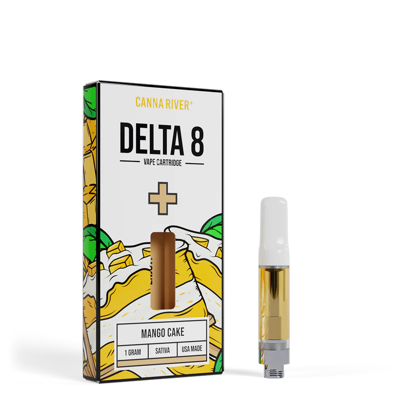 Canna River – D8 Cartridge – (1G x 2 pcs) – Mango Cake – SATIVA Canna River – D8 Cartridge – (1G x 2 pcs) – Mango Cake – SATIVA