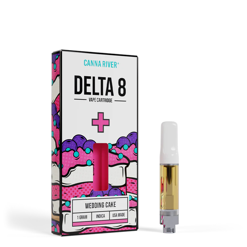 Canna River – D8 Cartridge – (1G x 2 pcs) – Wedding Cake – INDICA Canna River – D8 Cartridge – (1G x 2 pcs) – Wedding Cake – INDICA
