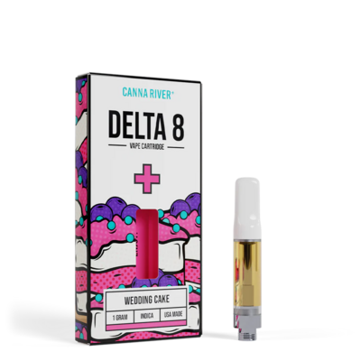 Canna River – D8 Cartridge – (1G x 2 pcs) – Wedding Cake – INDICA