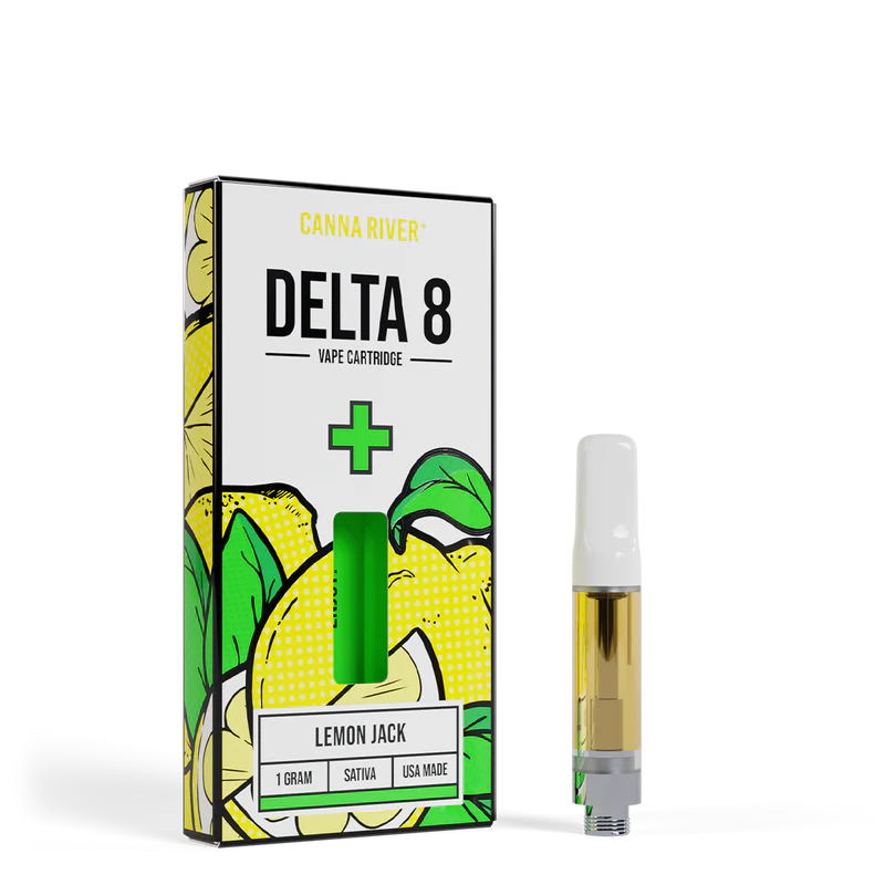 Canna River – D8 Cartridge – (1G x 2 pcs) – Lemon Jack – SATIVA Canna River – D8 Cartridge – (1G x 2 pcs) – Lemon Jack – SATIVA