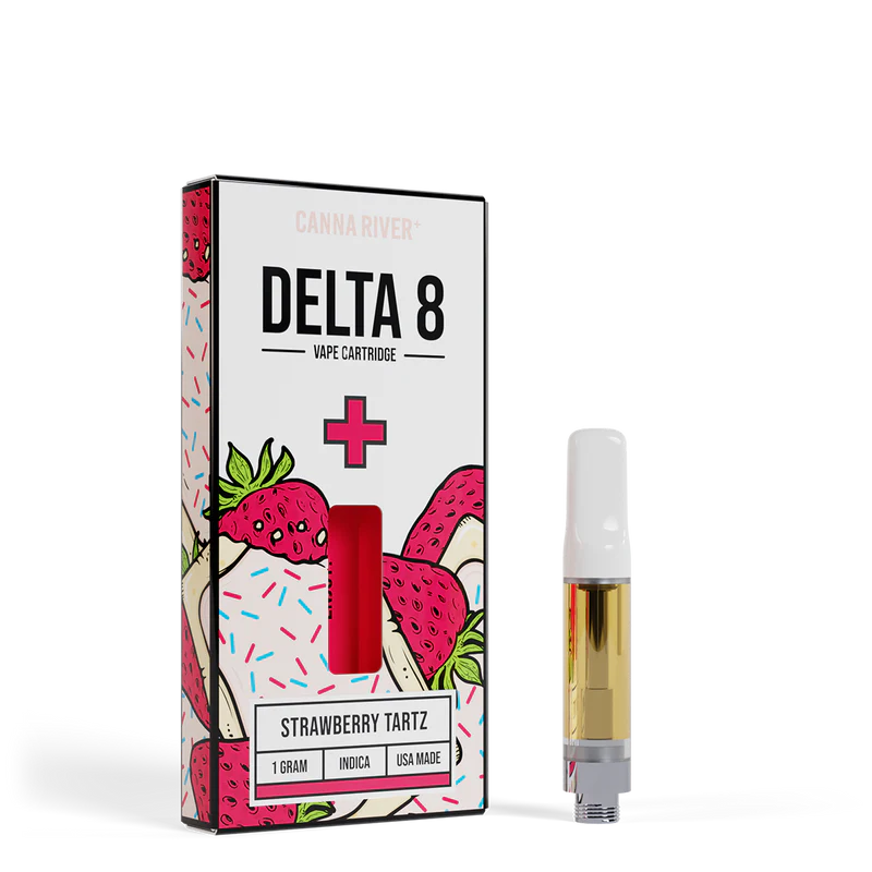 Canna River – D8 Cartridge – (1G x 2 pcs) – Strawberry Tartz – INDICA Canna River – D8 Cartridge – (1G x 2 pcs) – Strawberry Tartz – INDICA