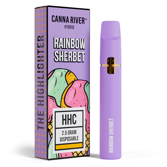 Canna River – HHC – Rainbow Sherbet (Hybrid) – 2.5G – Disposable