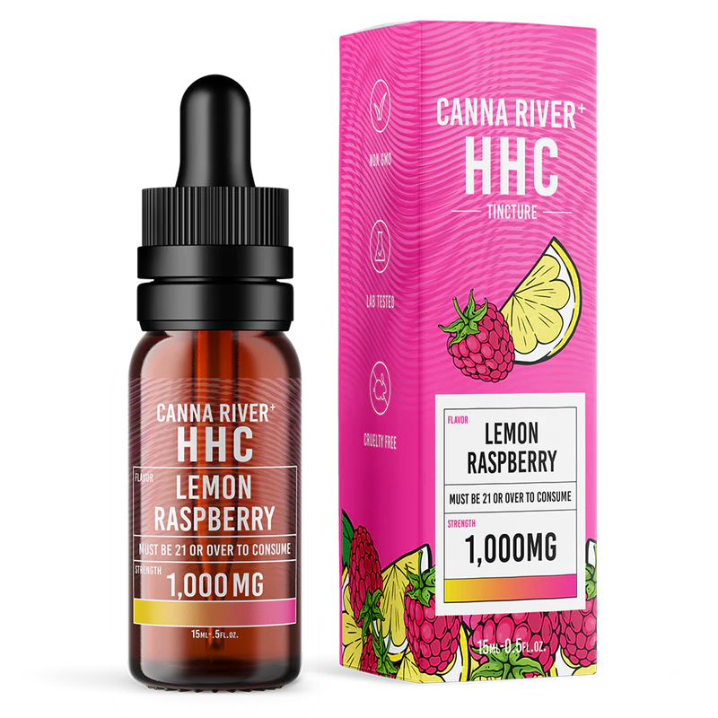Canna River – HHC Tincture – 1000mg – 15mg – Lemon Raspberry