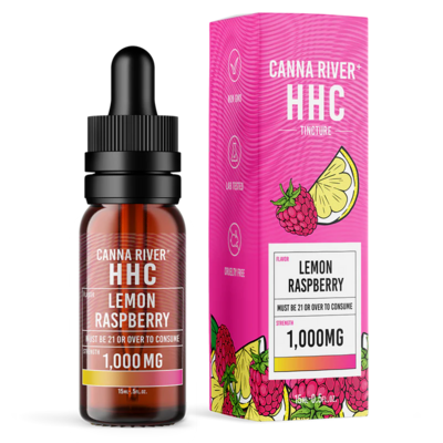Canna River – HHC Tincture – 1000mg – 15mg – Lemon Raspberry