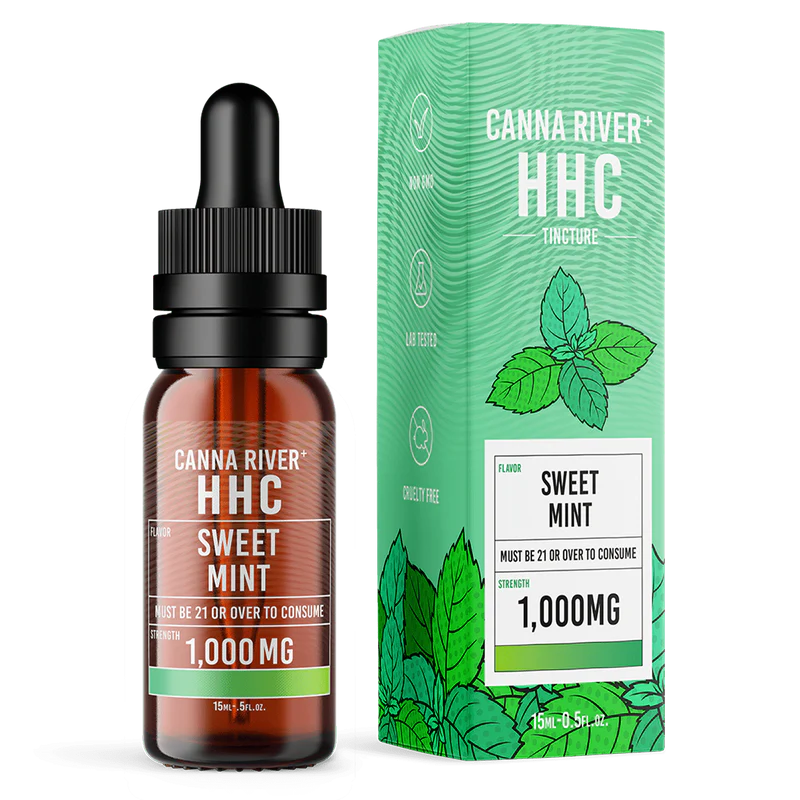 Canna River – HHC Tincture – 1000mg – 15mg – Sweet Mint