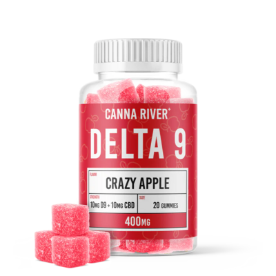 Canna River D9 Gummy – Crazy Apple – 400mg