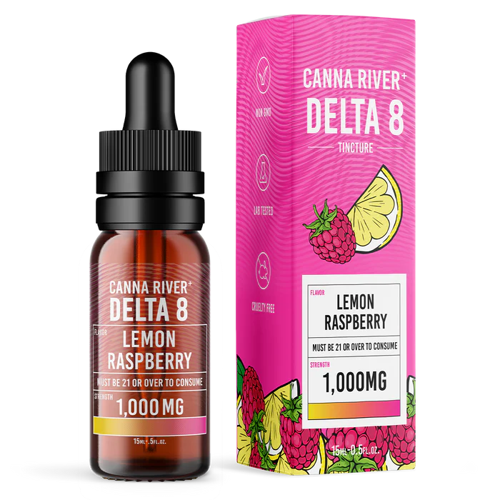 Canna River – D8 Tincture – 1000mg – 15ml – Lemon Raspberry Canna River – D8 Tincture – 1000mg – 15ml – Lemon Raspberry
