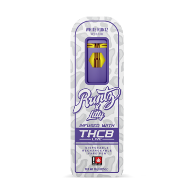 Runtz - THC.B LIVE - White Runtz - Hybrid - 1G - Disposable Runtz - THC.B LIVE - White Runtz - Hybrid - 1G - Disposable