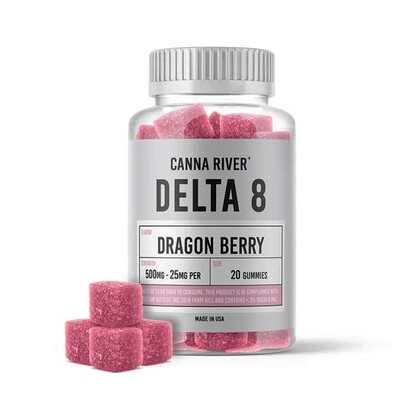 Canna River – D8 Gummies – Dragon Berry – 500mg Canna River – D8 Gummies – Dragon Berry – 500mg