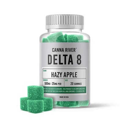 Canna River – D8 Gummies – Hazy Apple – 500mg
