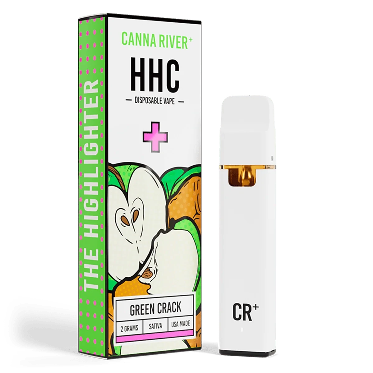 Canna River – HHC – Green Crack (Sativa) – 2G – Disposable