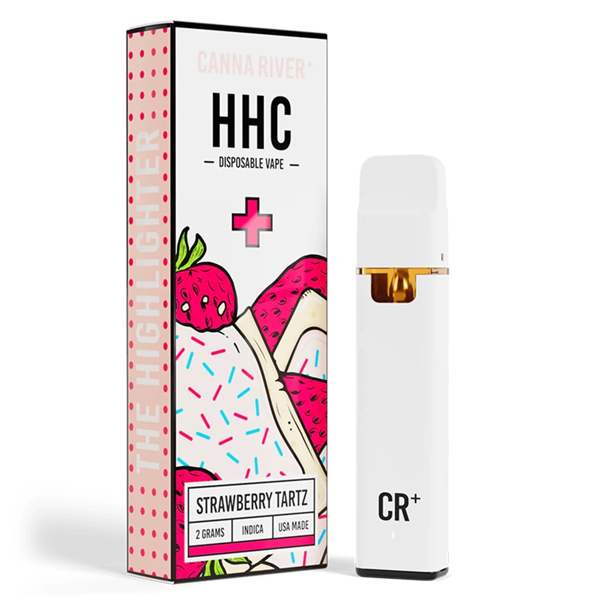 Canna River – HHC – Strawberry Tartz (Indica) – 2G – Disposable