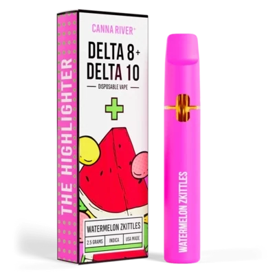 Canna River – (D8+D10) – Watermelon Zkittles (Indica) – 2.5G – Disposable