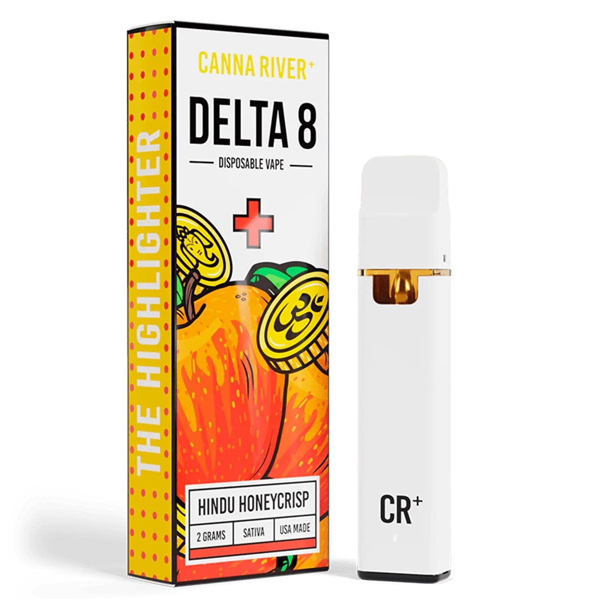 Canna River – D8 THC – Hindu Honeycrisp – Sativa – 2G – Disposable