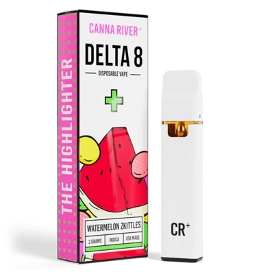 Canna River – D8 THC – Watermelon Zkittles – Indica – 2G – Disposable