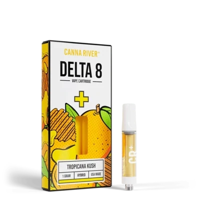 Canna River – D8 Cartridge – (1G x 2 pcs) – Tropicana Kush – Hybrid