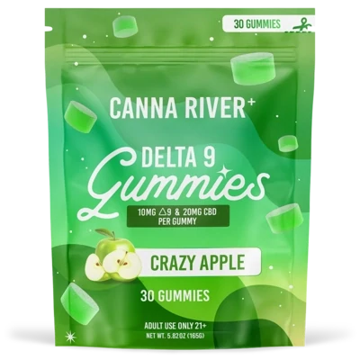 Canna River – THC D9 Gummy – Crazy Apple – 900mg