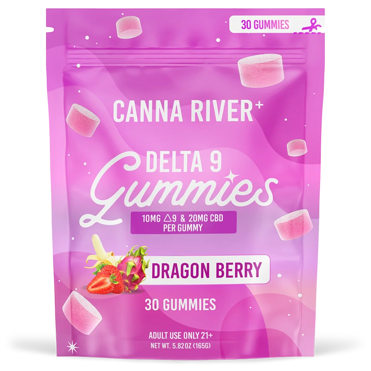 Canna River – THC D9 Gummy – Dragon Berry – 900mg