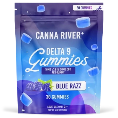 Canna River – THC D9 Gummy – Blue Razz – 900mg