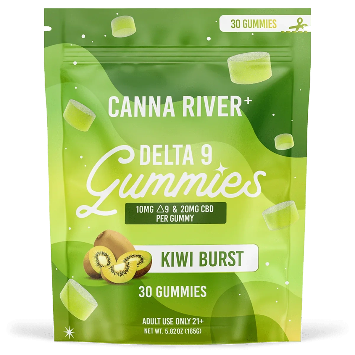 Canna River – THC D9 Gummy – Kiwi Burst – 900mg