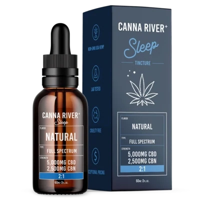 Canna River – Sleep Tincture – Full Spectrum – CBD + CBN – 7500mg – Natural – 60ml