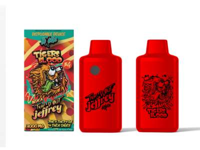 Hixotic - Jeffrey - Trap'D Out - Tigers Blood - Indica - 3G - Disposable