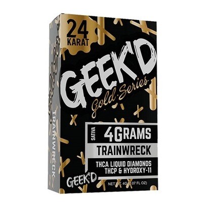 Geek’D - Extracts - 24K Gold Series - TRAINWRECK - SATIVA - 4g - Disposable