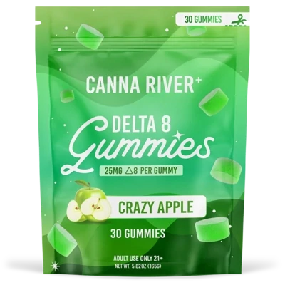 Canna River – D8 Gummies – Crazy Apple – 750mg