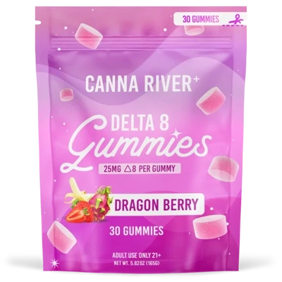 Canna River – D8 Gummies – Dragon Berry – 750mg