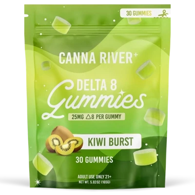 Canna River – D8 Gummies – Kiwi Burst – 750mg