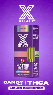 Xhale - THCA - Liquid Diamond - 1g - Candy Gas - Sativa - Cartridge