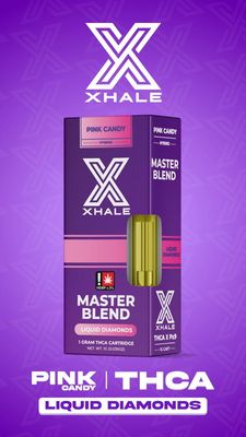 Xhale - THCA - Liquid Diamond - 1g - Pink Candy - Hybrid - Cartridge