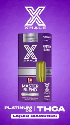 Xhale - THCA - Liquid Diamond - 1g - Platinum OG - Indica - Cartridge