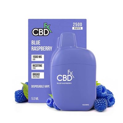 CBDfx - CBD Vape - Blue Raspberry - 1500mg - Disposable