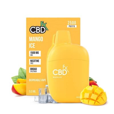 CBDfx - CBD Vape - Mango Ice - 1500mg - Disposable