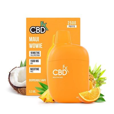 CBDfx - CBD 1500mg + THC 10mg - Maui Wowie - Disposable