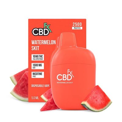 CBDfx - CBD 1500mg + THC 10mg - Watermelon Skit - Disposable