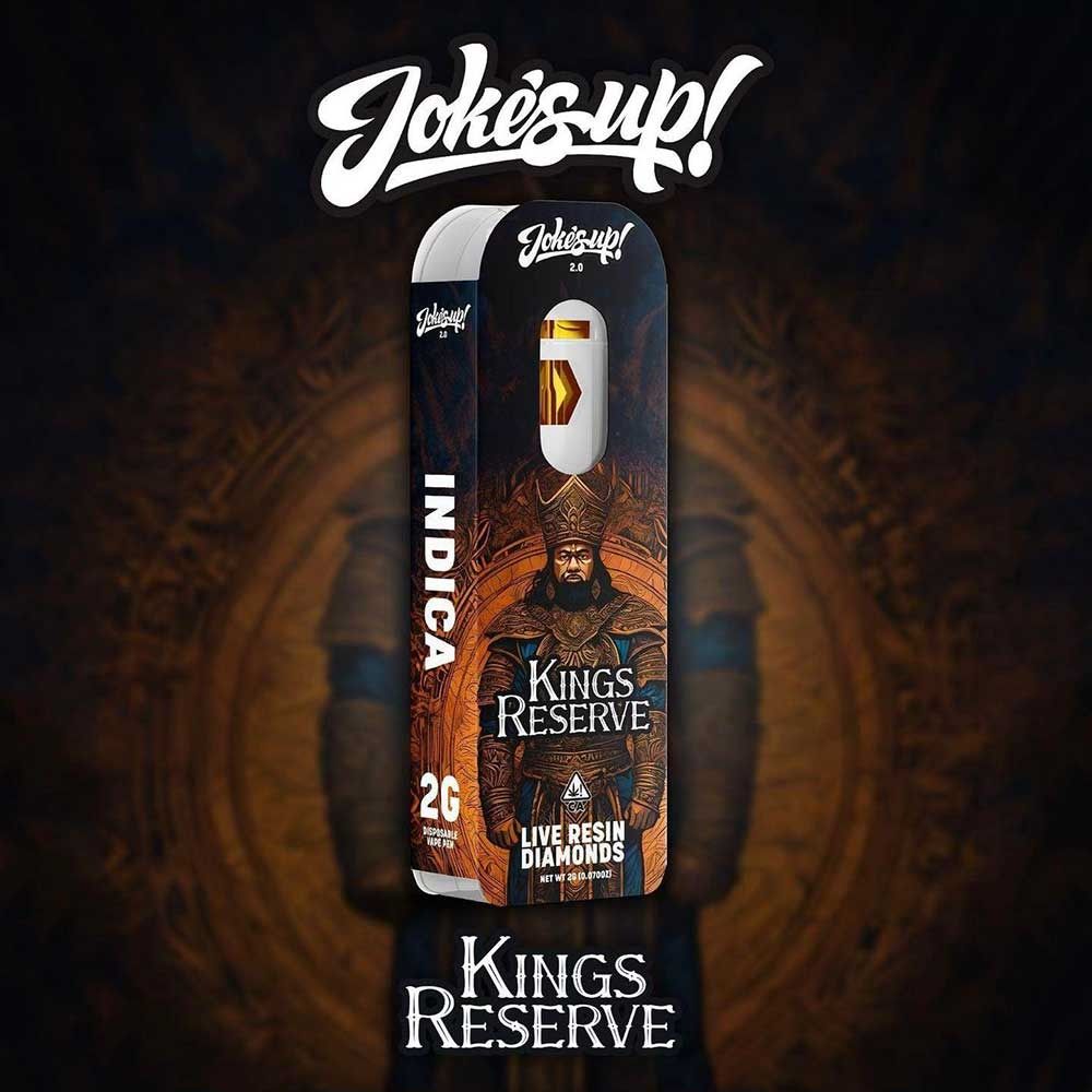 Joke'S Up - 95% - THC Live Resin Diamonds - KINGS RESERVE - INDICA - 2g - Disposable