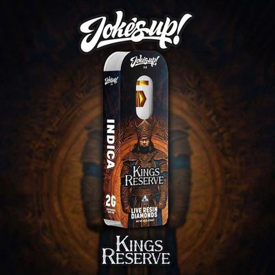 Joke'S Up - 95% - THC Live Resin Diamonds - KINGS RESERVE - INDICA - 2g - Disposable