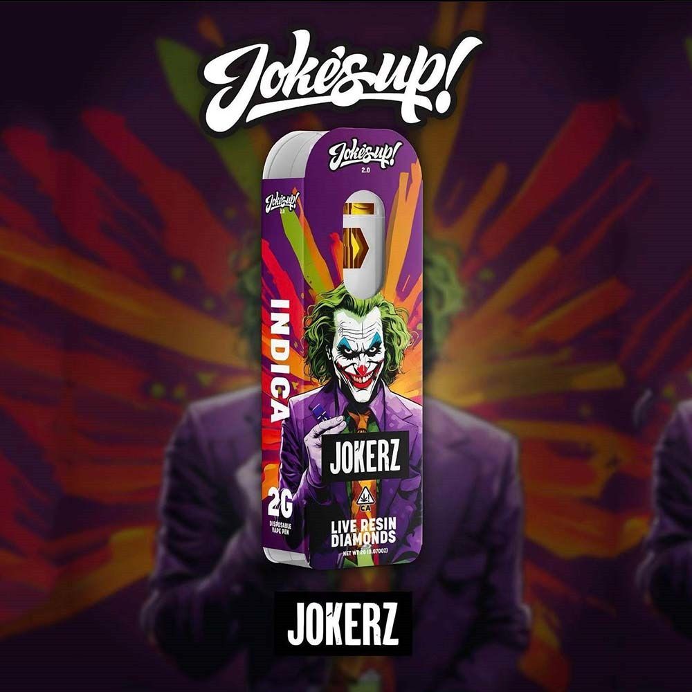 Joke'S Up - 95% - THC Live Resin Diamonds - JOKERZ - INDICA - 2g - Disposable