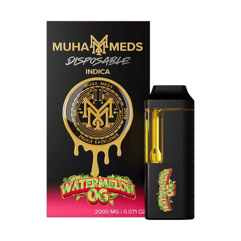 Muha Meds - THC Disposable - Watermelon OG - Indica - 2000mg
