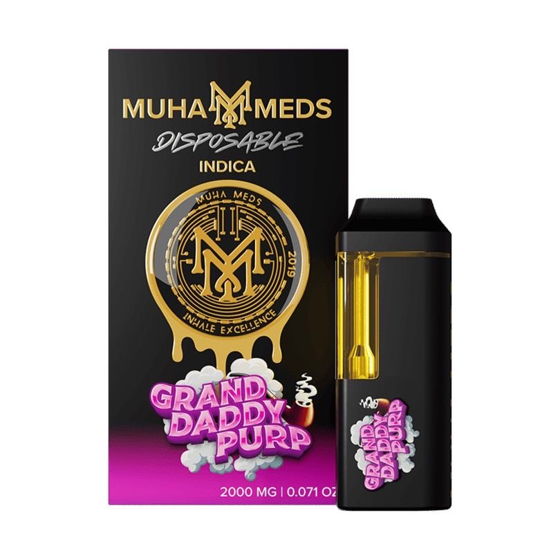 Muha Meds - THC Disposable - Grand Daddy Purple - Indica - 2000mg