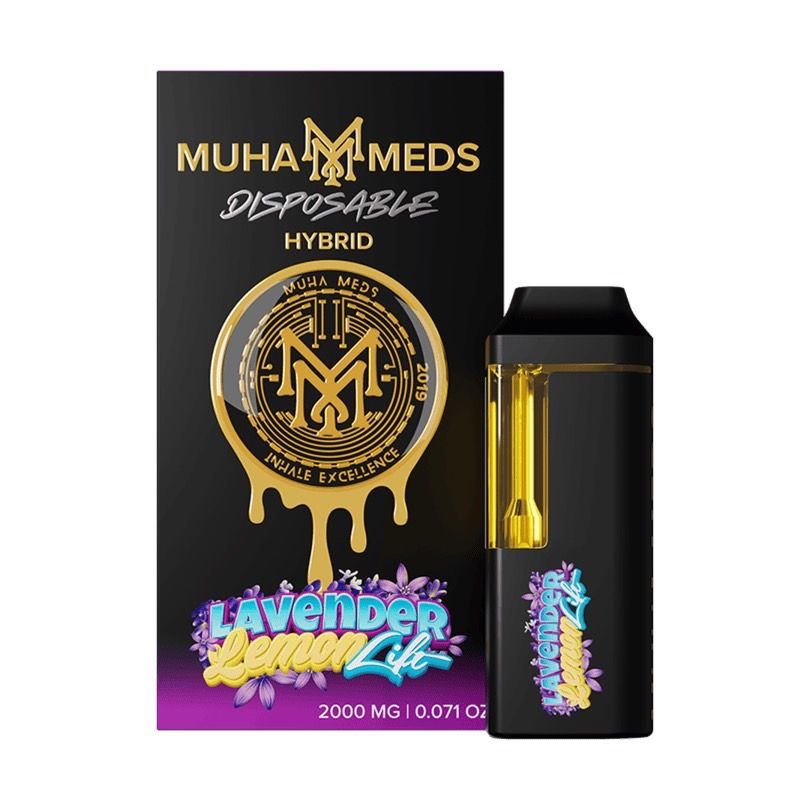 Muha Meds - THC Disposable - Lavender Lemon Lift - Hybrid - 2000mg