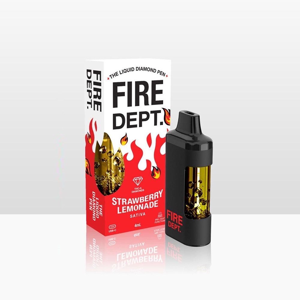 Fire Dept - Liquid Diamond - Strawberry Lemonade - Sativa - 4G - Disposable