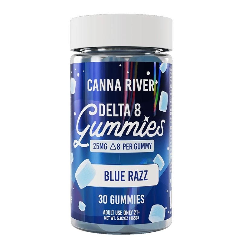 Canna River – D8 Gummies – Blue Razz – 750mg Canna River – D8 Gummies – Blue Razz – 750mg