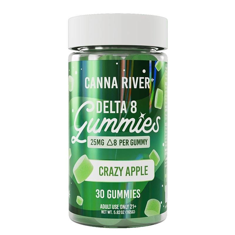 Canna River – D8 Gummies – Crazy Apple – 750mg