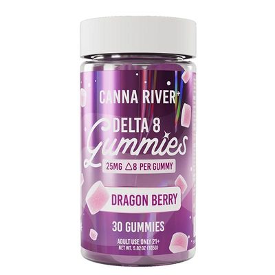 Canna River – D8 Gummies – Dragon Berry – 750mg Canna River – D8 Gummies – Dragon Berry – 750mg