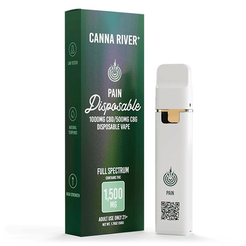 Canna River - CBD Full Spectrum - Disposable - Pain - 1500mg - 2g Canna River - CBD Full Spectrum - Disposable - Pain - 1500mg - 2g