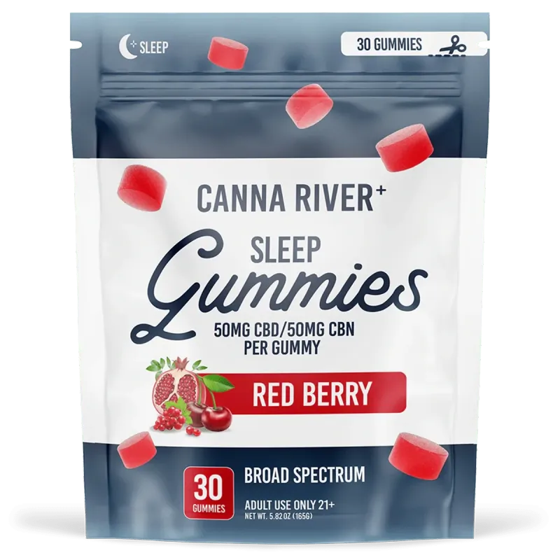 Canna River – CBD Sleep – Gummy – CBD 50mg + CBN 50mg – Red Berry