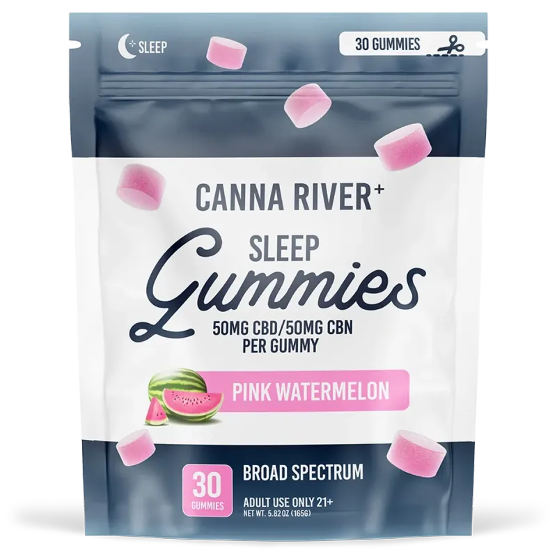 Canna River – CBD Sleep – Gummy – CBD 50mg + CBN 50mg – Pink Watermelon